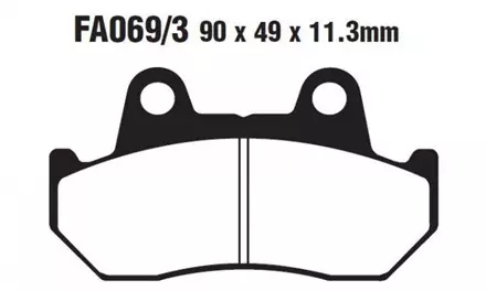 Тормозные колодки EBC FA069 для мотоциклов
