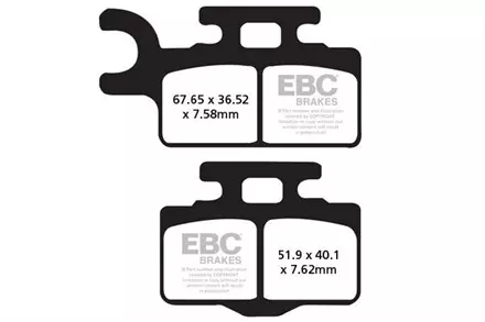 Тормозные колодки EBC FA302TT для мотоциклов