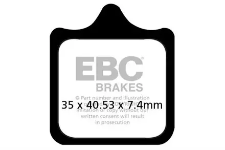 Тормозные колодки EBC FA322/4HH для мотоциклов