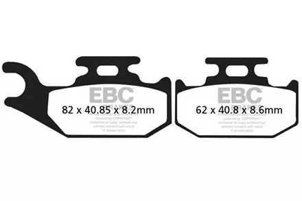 Тормозные колодки EBC FA414TT для мотоциклов