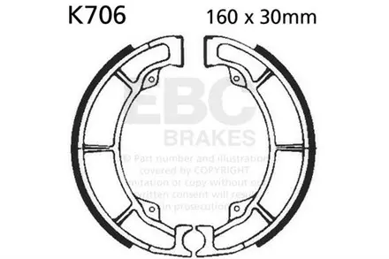 Тормозные колодки EBC K706 для мотоциклов