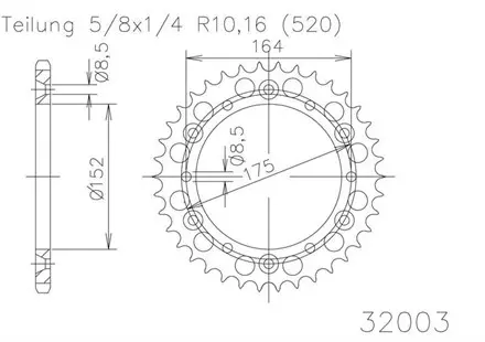 Задняя звезда 43 зуб. Esjot 50-32003-43 аналог JTR853.43