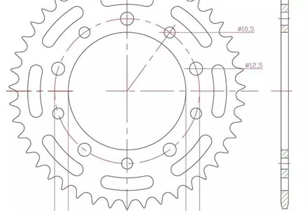 Задняя звезда 48 зуб. Esjot 51-32206-48 аналог JTR1316.48