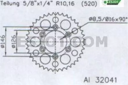 Задняя звезда 48 зуб. Esjot 53-32041-48BY аналог JTA808.48