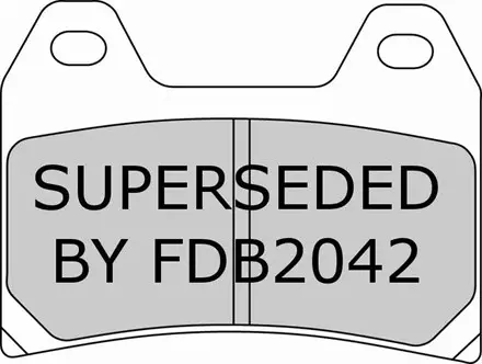 Тормозные колодки передние/задние Ferodo FDB2099P для мотоциклов