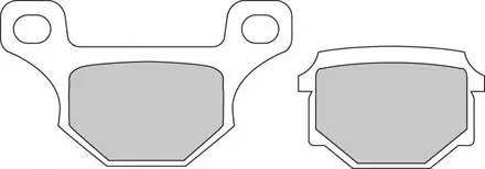 Тормозные колодки передние/задние Ferodo FDB384P для мотоциклов