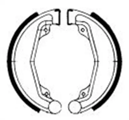 Тормозные колодки барабанные передние/задние Ferodo FSB707 для мотоциклов