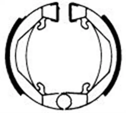 Тормозные колодки барабанные передние/задние Ferodo FSB712 для мотоциклов