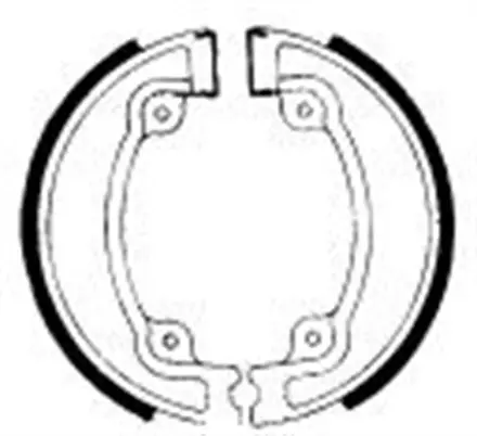 Тормозные колодки барабанные передние/задние Ferodo FSB713 для мотоциклов