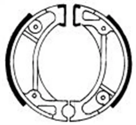 Тормозные колодки барабанные передние/задние Ferodo FSB714 для мотоциклов