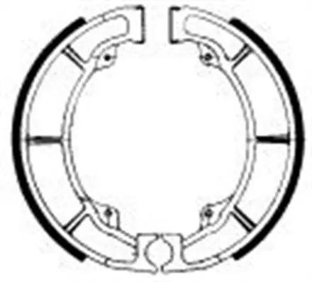 Тормозные колодки барабанные задние Ferodo FSB718 для мотоциклов