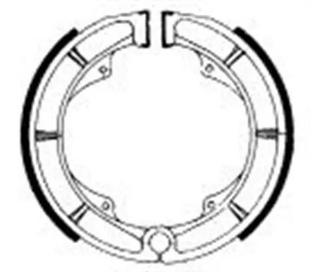 Тормозные колодки барабанные задние Ferodo FSB725 для мотоциклов