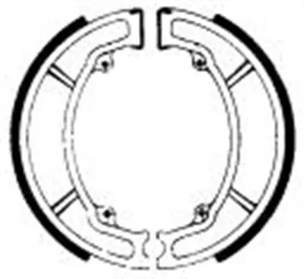 Тормозные колодки барабанные передние/задние Ferodo FSB733 для мотоциклов