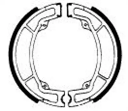 Тормозные колодки барабанные передние/задние Ferodo FSB737 для мотоциклов
