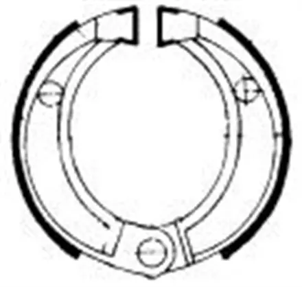 Тормозные колодки барабанные передние/задние Ferodo FSB756 для мотоциклов