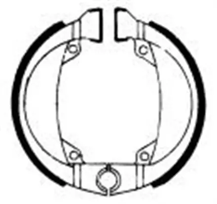 Тормозные колодки барабанные передние Ferodo FSB758 для мотоциклов