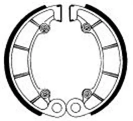 Тормозные колодки барабанные задние Ferodo FSB761 для мотоциклов