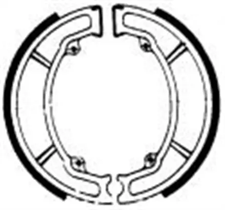 Тормозные колодки барабанные передние/задние Ferodo FSB762 для мотоциклов