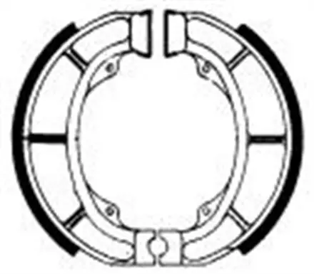 Тормозные колодки барабанные передние/задние Ferodo FSB777 для мотоциклов