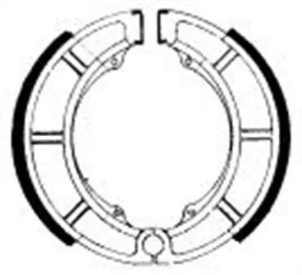 Тормозные колодки барабанные задние Ferodo FSB784 для мотоциклов