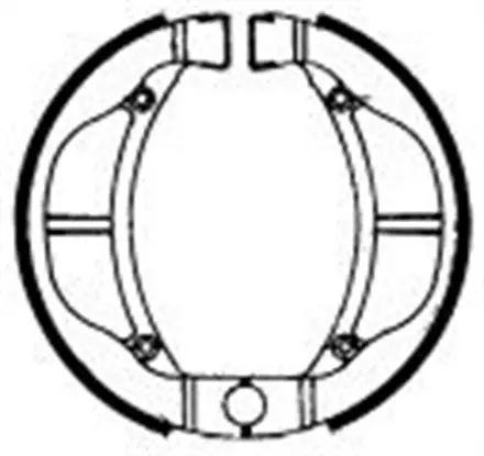 Тормозные колодки барабанные передние/задние Ferodo FSB802 для мотоциклов
