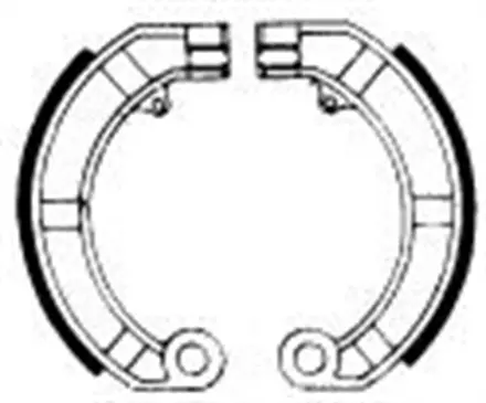 Тормозные колодки барабанные передние/задние Ferodo FSB874 для мотоциклов