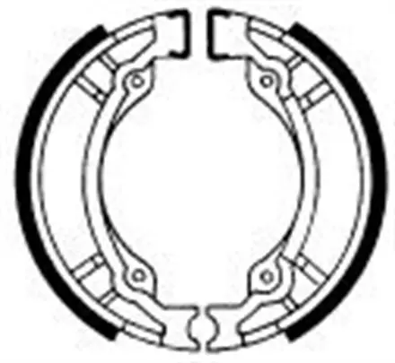 Тормозные колодки барабанные задние Ferodo FSB883 для мотоциклов