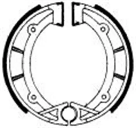 Тормозные колодки барабанные передние/задние Ferodo FSB898 для мотоциклов