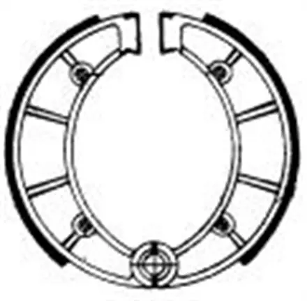 Тормозные колодки барабанные передние/задние Ferodo FSB901 для мотоциклов