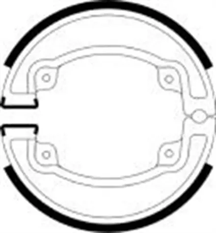 Тормозные колодки барабанные передние/задние Ferodo FSB958 для мотоциклов
