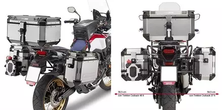 Система крепления боковых кофров TREKKER OUTBACK GIVI PL1144CAM для мотоциклов HONDA CRF 1000L '16