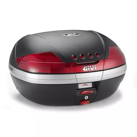 Верхний кофр GIVI V46N 46 л, черный с красными рефлекторами