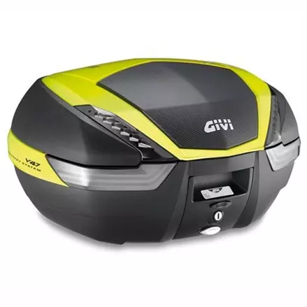 Верхний кофр GIVI V47NNTFL 47 л, Hi-Wiz с Carbon Look вставками и тонированными рефлекторами