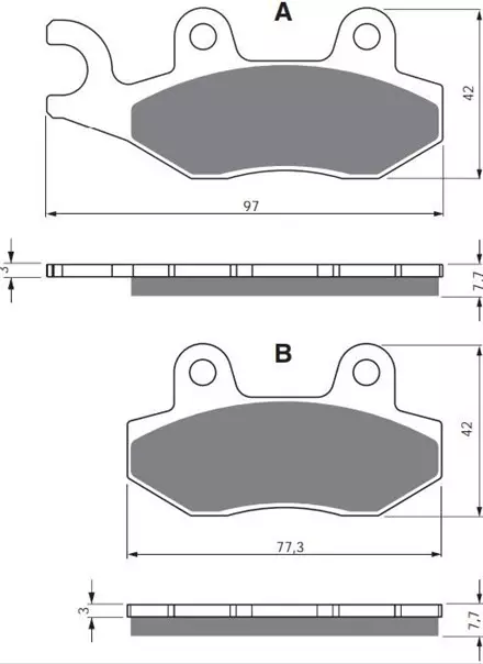 Тормозные колодки GoldFren 002 K5