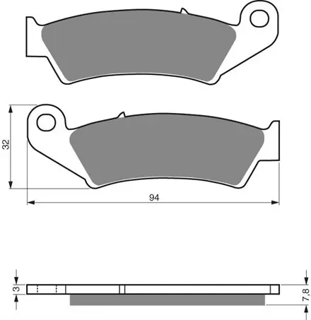 Тормозные колодки GoldFren 004 K5