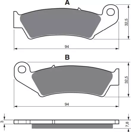 Тормозные колодки GoldFren 004 S3