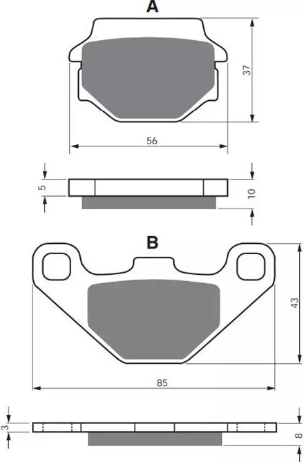 Тормозные колодки GoldFren 005 S3