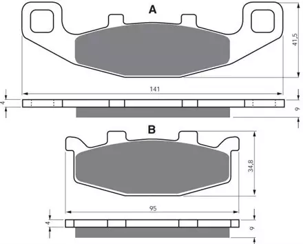 Тормозные колодки GoldFren 013 S3