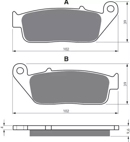 Тормозные колодки GoldFren 014 S33