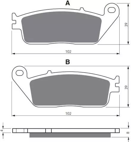 Тормозные колодки GoldFren 022 AD
