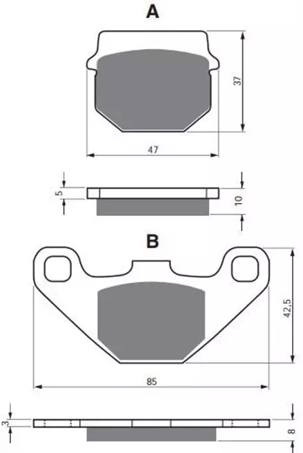 Тормозные колодки GoldFren 042 K5
