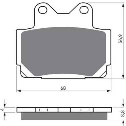 Тормозные колодки GoldFren 067 S3