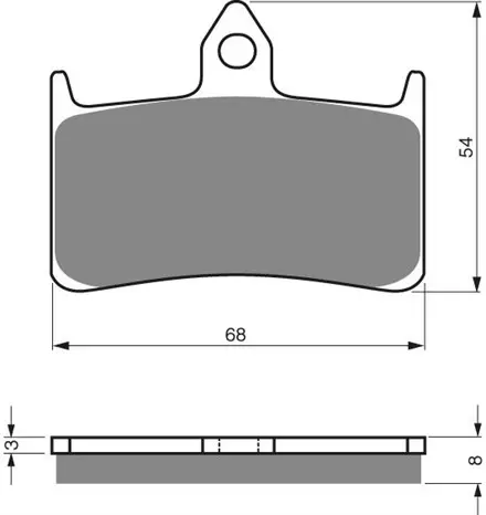 Тормозные колодки дисковые 069 S33