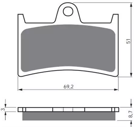 Тормозные колодки GoldFren 070 AD