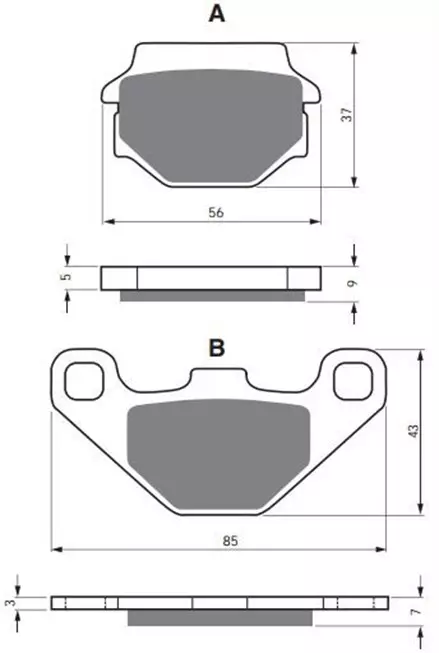 Тормозные колодки GoldFren 084 S3
