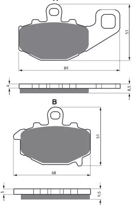 Тормозные колодки GoldFren 093 AD