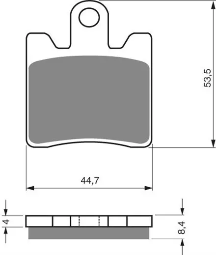 Тормозные колодки GoldFren 147 S3
