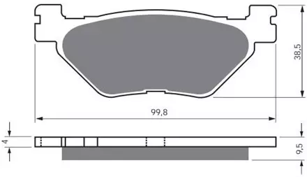 Тормозные колодки GoldFren 165 S3