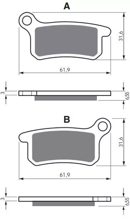 Тормозные колодки GoldFren 185 K5