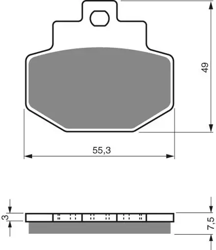 Тормозные колодки GoldFren 186 S3